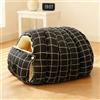 Eashaoo Cuccia Grotta per Gatti Grande, Casa per Animali Calda Semi-chiusa con Cappuccio Cucce per Cani di Taglia Media Tenda, Igloo Calmante per Gattini Cuccioli da Interno, Nido Cuccia Lavabile per Gatti