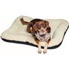 4L Textil ELLA Cuccia per Cani in Ecopelle Grande XL - Cuscino, Lettino, Materasso (M - 90x70 cm, Beige)