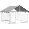 vidaXL Gabbia per Cani da Esterno con Tetto 200x200x150 cm
