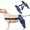 PETCUTE Ginocchiera per Cani con Strisce Riflettenti - Regolabili Tutore Cane Zampe Posteriori per Cani,per Lesioni e Distorsioni, Supporto Riabilitativo e Lussazione Rotula-L(Blu)