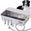 OUJIMAI 3Gal Distributore automatico di acqua per cani di taglia grande, in acciaio inox, per cani di taglia grande, per abbeveratoio per animali domestici, grande, per cani di grossa taglia, gatti, pollo,