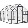 vidaXL Voliera Antracite 1,79x3x1,85 m in Alluminio