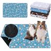 Mateju Tappetino per Addestramento del Cane Riutilizzabile, Tappetini igienici Lavabile per Cani, Gatti, Conigli, Assorbente Antiscivolo Tappetini per Animali Domestici (70x50cm,Blu Creativo)