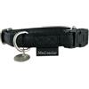 Zolux - Collare per cani regolabile 22/70 cm Mac Leather - Collana Mac Leather - Colore: Nero Collo 35/50 cm X Larg 20 Mm