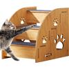 Generic Scale per cani | Scale per interni per animali domestici - gradini antiscivolo per cani e gatti in legno, letto alto per cani e gatti di taglia grande, media e piccola
