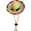 SunaOmni Cane regolabile con cappello da compagnia Sombrero Cappello Messicano Cappuccio di cucciolo multicolore