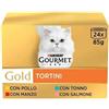 Generico Gourmet Gold Tortini 24 x 85 g Alimento umido per gatti