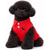 Generico M&C-Polo per Cani alla Moda in Cotone Morbido e Leggero | Vestiti Eleganti per Cani 8-13 lbs (3,5-6 kg) | Traspirante, Confortevole e Facile da Indossare | Ideale per Passeggiate e Regalo (rosso, S)
