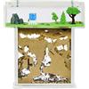 AntHouse - Formicaio Naturale di Sabbia | Kit T Acrilico 15x15x1,5 cm | Formiche Incluse con Regina