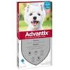Bayer Advantix - Spot On per cani oltre 4 Kg fino a 10 Kg, 4 pipette da 1.0 ml, Antiparassitario per Zecche Pulci e Pidocchi