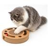 Petsona Tiragraffi Per Gatti - Tappetino Da Gioco - Area Di Gioco Interattiva & Tappetino Per Graffiare Per Auto-Intrattenimento - Arredo Per Gatti Grandi E Piccoli, Naturale