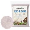 AquaOne Ghiaia per Acquario Sabbia 5 kg I Substrato chiaro nero colorato fine medio grosso I Ghiaia per Acquario Qualità Premium I Sabbia di Quarzo Ghiaia per Acquario Decorazione Aquascaping