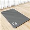 Xisnuient Tappetino Assorbente Sottociotola Per Cani Gatti Tovaglietta Per Ciotola In Diatomea Per Cibo Tappetini Lavabile Antiscivolo Riutilizzabile Gatti Cani Conigli Mat Carpet (40x60 cm,Grigio Scuro)