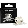 Parker Safety Razor Lamette di sicurezza Parker Premium Platinum Double Edge - Confezione da 100 pezzi | Acciaio svedese, rivestimento in platino, tungsteno e cromo | Rasatura liscia e confortevole