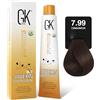 GK Hair 7.99 Cinnamon - Serie Chocolate Crema Colorante 100 ml, Colore Semi-Permanente Caldo e Naturale, Riflessi Luminosi e Applicazione Facile