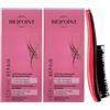 FEI FAN SET: 2x Latte Ricostruzione, Senza Risciacquo, EXTREME REPAIR. Per Capelli Danneggiati e Molto Danneggiati 125ml + Spazzola Per Capelli