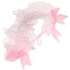 Holibanna Fascia per Chioma in Pizzo Lolita con Fiocco Vintage, Cerchietto Elastico Decorativo per Donne, Accessorio Cosplay e Festa Elegante Stile Cameriera