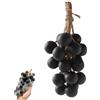YZBBSH Saponetta a forma di uva su corda, fatta a mano a forma di uva, per viso, doccia e mani, saponetta decorativa, squisita decorazione per la casa e scelta regalo (1, nero 20)