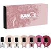 Kargi Smalto per Unghie Effetto Lucido, Set 7 Pezzi Colori Nude, 10,8 ml, Asciugatura Rapida