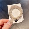 LiuliuBull 5pcs Simple Crystal Hair Rope Ponytail Elastico Capelli Anello Temperamento Elegante Female Capelli Corda Gioielli (Metal Color : MHM-02-03-03-01)