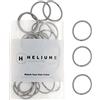 Heliums Elastici per Capelli Piccoli da 2,5 cm - Grigio - 48 Pezzi, Elastici da 2 mm per Capelli Fini e Bambini - Elastici e Fermacoda in Colori Neutri