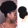 Generic Messy Bun Hair Piece Brazilian Updo Afro Puff Human Hair， Bun Chignon Hairpiece Short Drawstring Ponytail ，Kinky Curly Clip in Non-Remy Hair Ponytail Extensions Highlight Ponytail Extension Claw (Co