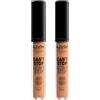 NYX Professional Makeup Correttore Can't Stop Won't Stop Tonalità 10.3 Neutral Buff Liquido Multiuso Lunga Tenuta 24h Waterproof Ultra Pigmentato Corregge Scolpisce e Illumina - 2 Correttori da 3,5ml