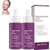 SKZKK Niacinamide 20% siero per il viso, schiarente, migliora l'elasticità, idratante, antirughe, tono della pelle uniforme, leviga le linee sottili, riduce la pigmentazione (2pcs)
