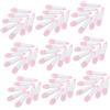 PENIKOKO Set 50 Pennelli Labbra in Silicone Rosa Doppia Estremità, Manico in Gomma Ps per Trucco Labbra e Ombretto, per Ritocchi e Viaggi