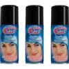 Virsus 3 bombolette Spray da 100 ml di Colore Nero temporaneo per Capelli, colora i Tuoi Capelli per Feste Party e Eventi sia per Bambini e Ragazzi lacca Colorata Nera