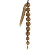 xiuling4568 Extension for coda di cavallo a bolle da 30 pollici for donna, capelli sintetici lunghi intrecciati con cordino in pelle, code di cavallo afro lisce e soffici per l'uso quotidiano(NC/4HL)