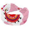 RODAILYCAY Alpaca Here and Pink - Fascia per capelli larga da donna, morbida fascia per capelli a turbante, fascia per la testa antiscivolo, fascia elastica per sudore, yoga, allenamento, bandana annodata