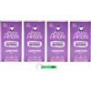 Beni Culinari 4 X Puro Amore Detergente Intimo Lenitivo pH 7.5 Effetto delicato per la pelle 250 ml + Portachiavi Beni Culinari