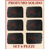 Natura Collection 6 x Profumo Solido all' Ambra Grigia con note di Sandalo e Patchouli 25 g cad x 6 pz