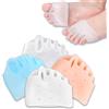 SUQILVSI Separatori per dita dei piedi in silicone, separatore per dita dei piedi, per donne, sollievo dall'alluce valgo, raddrizzatore e distanziatore per donne e uomini (4 pezzi)