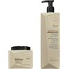 Generico Renée Blanche Kit Shampoo + Maschera ristrutturante per capelli secchi e danneggiati. Burro di karite-cheratina, senza profumo, liquido unisex