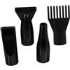 Ipetboom Diffusori e Ugelli Per Asciugacapelli in Abs, Set 4 Pezzi Ugello Concentratore e Pettine, Accessori Per Toelettatura Di Animali Domestici Come Cani Gatti, Uso Domestico Professionale
