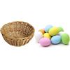 Generico Confezione da 150 Grammi di Uova di Pasqua Confettate, Grandezza Naturale al Finissimo Cioccolato Extra Fondente -Caffarel-