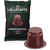 Lollo Caffè Passione Espresso, Miscela Nera - 200 (2x100) Capsule - Compatibili con le Macchine ad uso domestico Nespresso*