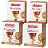 Generico Set 128 Capsule Ristora miste per macchine ad uso domestico compatibili con il sistema A Modo Mio* 64 cappuccino 64 nocciolino
