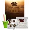 Caffè Vulcanus - Kit assaggio 150 cialde ESE44 - Degustazione caffè miscela Napoli, Ischia e Capri. Con kit accessori da 150