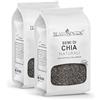 ITALIA SPEZIE Semi di Chia, 2 x 400 g (800g), Crudi, superfood proteici senza additivi, ricchi di proteine e fibre. Ideali per arricchire muesli, insalate e prodotti da forno, Italia Spezie