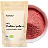 Kamelur 250g di frutta BIO in polvere a base di fragole liofilizzate - gustose fragole in polvere, finemente macinata e senza additivi, in confezione biodegradabile