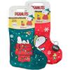 CAIYA Walcor Calza della Befana 2025 con Caramelle Gommose, Carbone, Marshmallow e Sorpresa, confezione per Snoopy 170g con Portachiavi CAIYA®