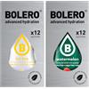 Generico SET 24 BOLERO bustine da 3 grammi 12 ice tea lemon limone + 12 Watermelon Anguria Preparato istantaneo per Bevande con Stevia e Vitamina C e Senza Zucchero
