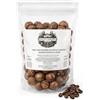 Generico Noci di Macadamia Leggermente Tostate Aromatizzate al Caffè in Guscio - Pre-Crack - Formato da 500 Grammi In Sacchetto Richiudibile - Senza Conservanti, Senza Additivi e Senza Sale