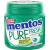 MENTOS Gomma da masticare MENTOS Pure Fresh, Cloro, Gomma da masticare senza zucchero, mantiene a lungo l'alito fresco, scatola da 50 confetti, 100 g