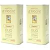 Le Fascine Classico - Olio Extravergine di Oliva 100% Italiano Estratto a Freddo Non Filtrato 100% Prodotto da Monocultivar Provenzale (2 latte da 3 Litri)