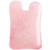 NewL Rullo di giada al quarzo rosa, in vera giada, per massaggio Gua Sha, funghi, strumento per il lifting del viso, strumento per massaggio guasha facciale (concavo)