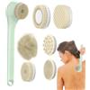 Generic Spazzola elettrica per la pulizia del corpo, spazzola da bagno elettrica, spazzola per la schiena con manico lungo, confortevole, impermeabile, per uomini e donne